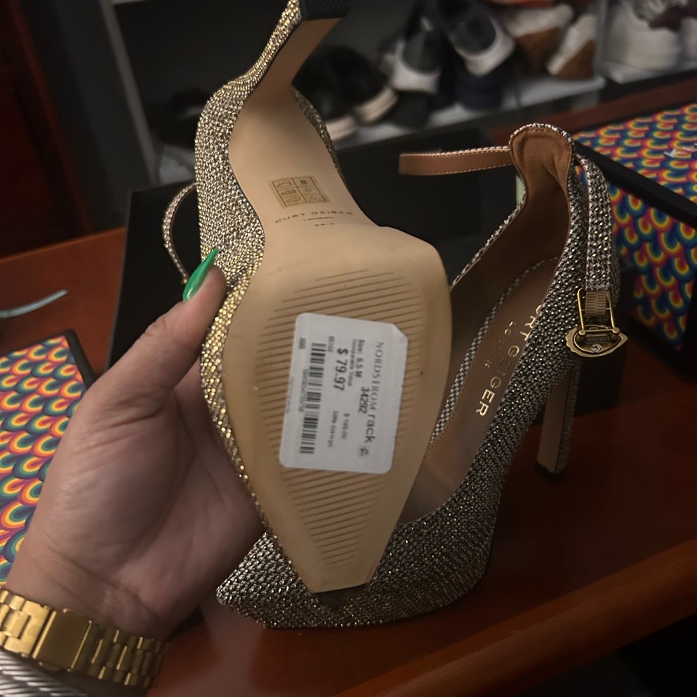 Kurt Geiger Women's Gold Heels